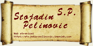 Stojadin Pelinović vizit kartica